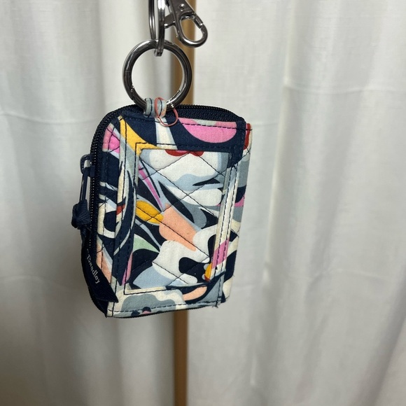 Vera Bradley Vibrant Pink & Yellow Shoulder Bag Adjustable Strap and Wallet - Picture 7 of 8